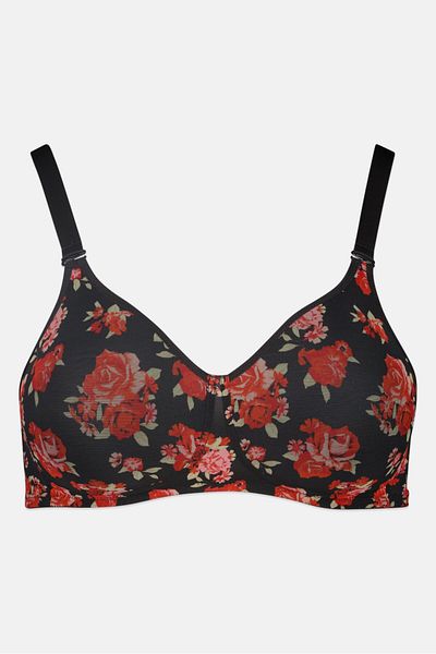 Triumph Women Beauty Full Print Mesh Lightly Padded Bra, Multicolor