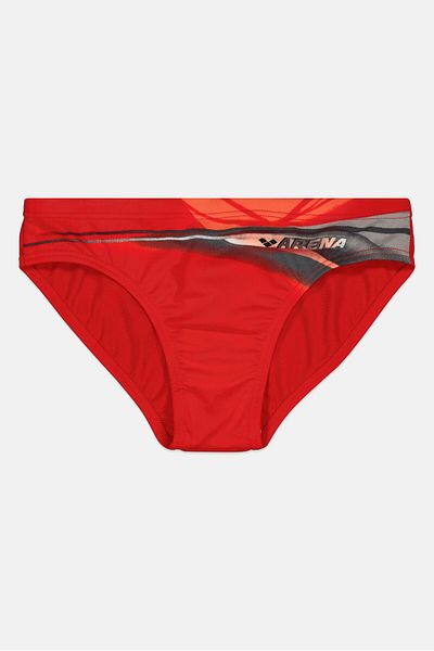 ARENA Kids Boy Graphic Print Swimwear Bottom, Red