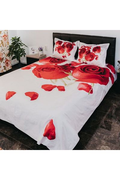 Ralex Double Bed Linen 100% Cotton Ranforce 4 Pieces Extra Large, Sheet 240 x 260 cm, Quilt Cover 200 x 22