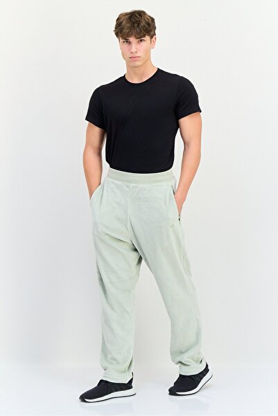 adidas Men Sportswear Fit Basketball Velour Sweatpants, Sage