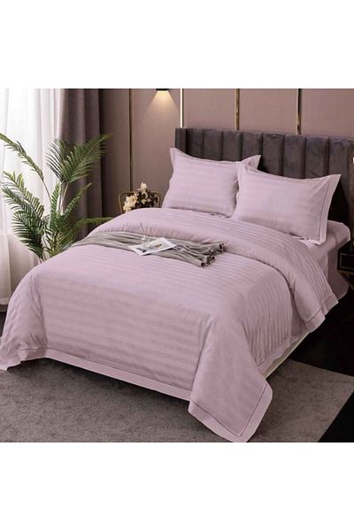 Ralex Double Bed XXL Damask Polycotton Bedding Set, Pink IMP 9