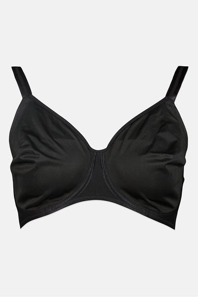 Triumph Women Underwire Plain Non Padded Bra, Black