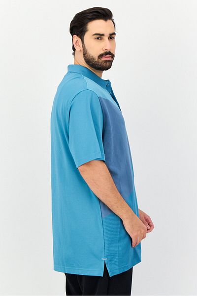 adidas Men Sportswear Fit Short Sleeve Training Polo Shirt, Turquoise