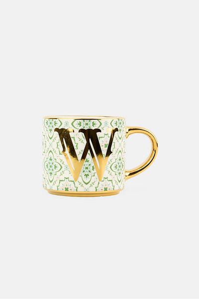 NANETTE LEPORE Monogram Mug With Gold Initial W, Multicolor