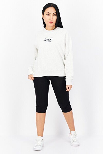New Balance Women Sportwear Fit Training Sweatshirts, Light Grey