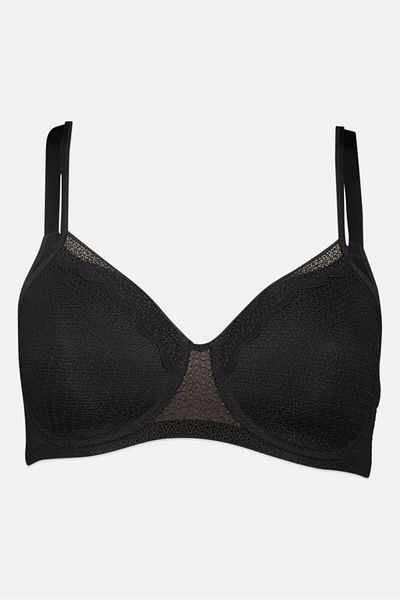 Triumph Women Textured Padded Bra, Black