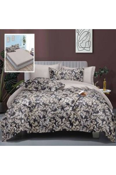 RALEX PUCIOASA Double Bed Linen Finet Cotton Elegance 6-piece Set with Elastic Sheets