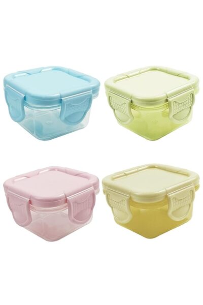 Generic NALACAL 2oz Reusable Plastic Salad Dressing Containers to Go, Set of 4, Small Sauce Cups with Seali