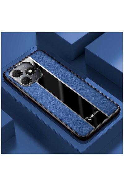 Zebana حافظة متوافقة مع هاتف TECNO Spark 20 مصنوعة من الجلد الفاخر باللون الأزرق