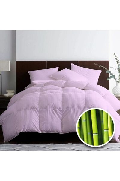 Ralex Pilota matlasată bambus damasc 100% naturală, de vară 200 x 215 cm, Lila