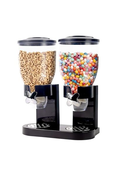 Generic Azonee Cereal Dispenser Countertop Large Capacity Cereal Container Airtight Rotating Dry Food Dispe