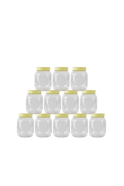 Generic مجموعة علب التوابل البلاستيكية من الصقر مع غطاء، 12 قطعة، سعة 500 مل،...