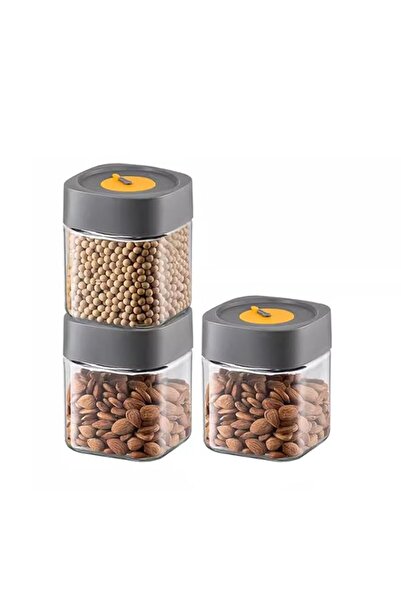 Generic NALACAL 750ML Airtight Glass Storage Containers, 3 Pack Storage Containers with Threaded port and R