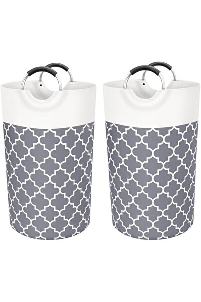 Generic SIMPDIY【2 Pack】Large Laundry Hamper,82L Laundry Basket Washing Bin Cl...