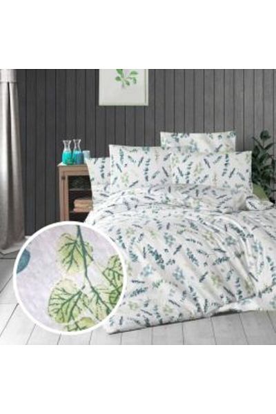 Ralex Double Bed Extra Large Creponata Bedding Set 100% Cotton, Bedsheet 240 x 260 cm, Duvet 200 x 230 cm,