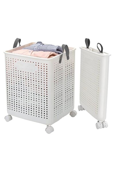 Generic Collapsible Laundry Baskets, 40L Laundry Basket Large Foldable with H...
