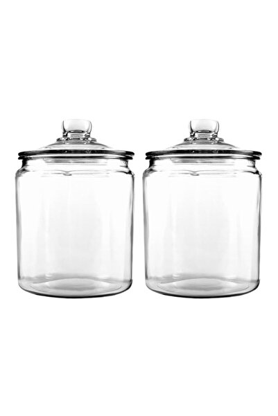 Generic Anchor Hocking 0.5 Gallon Heritage Hill Jar with Glass Lid