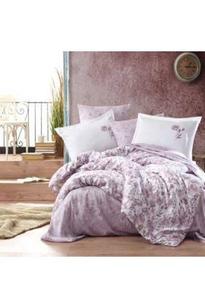 Ralex Premium Lux Satin 100% Cotton Bedding Set, 4 Pieces King Size, Sheet 240 x 260 cm, Quilt 200 x 220 c