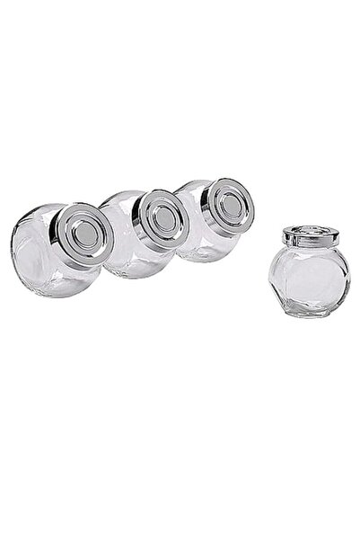 Generic IKEA RAJTAN - Spice jar, glass, aluminium-colour / 4 pack - 15 cl