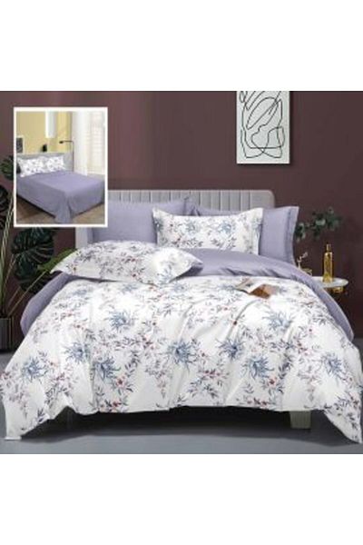 Ralex Double Bed Linen Set Finet Cotton Elegance 6 Pieces - Sheet 230x250cm, Duvet Cover 200x230cm, 2 Pill