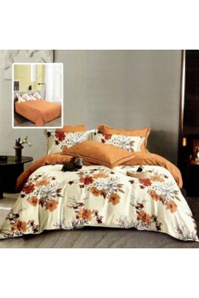 Ralex Double Bed Linen Cotton Finet 6 Pieces 220 x 240 cm, Duvet 200 x 230 cm, 2 Pillowcases 50 x 70 cm an