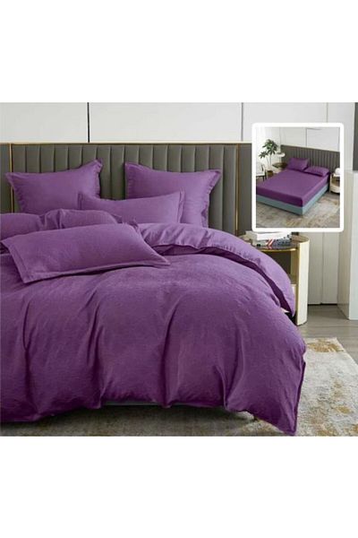 Ralex Bed Linen Finet Natur UNI Baroque 6-Piece Set - Mattress Cover 160/180 x 200 cm, Duvet 200 x 230 cm,