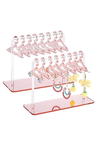 Generic TERRIFI مجموعتين من حامل الأقراط الأكريليك، منظم عرض المجوهرات المتدل...