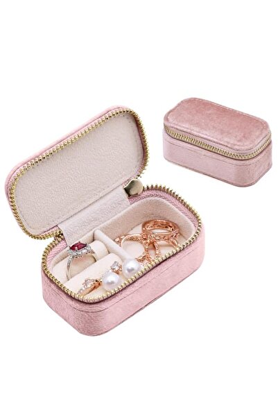 Generic Brand Mini Jewelry Travel Case, Velvet Small Travel Jewelry Box, Port...