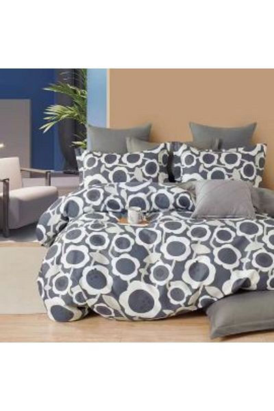 Ralex Set de cearșafuri pentru pat single, percalle, imprimare bumbac 100%, 3 piese, cearșaf 160 x 240 cm, husă pilotă 150 x 220