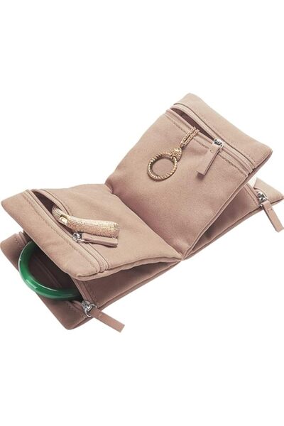 Generic Brand Jewelry Organizer Bag with Zipper - Women Jewelry Organizer Fol...