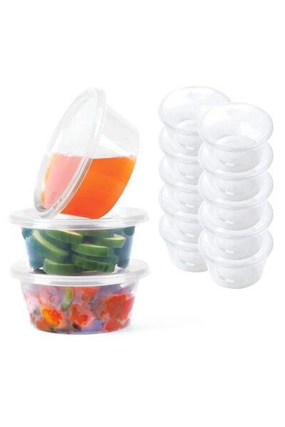 Generic Khaleej Pack Disposable Container With Lids Bowls For Food (250, Circular, 10, KP-MIC)