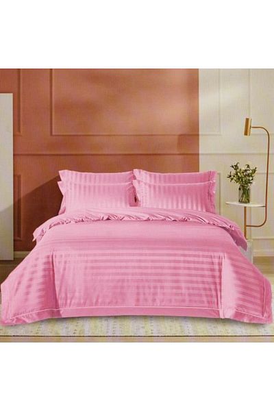 Ralex Double Bed Linen 6 Pieces Damask Polycotton, 230 x 250 cm Sheet, 200 x 230 cm Duvet Cover, 50 x 70 c