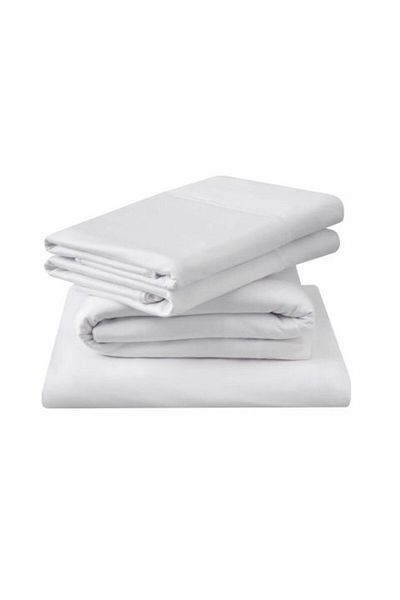 Ralex Cearsaf de pilota Percale policoton 150 x 220 cm Alb