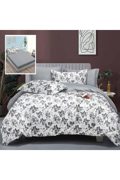 Ralex Double Bed Linen Finet Cotton Elegance 6 pieces with elastic sheet for mattress 160 x 200 cm or 180