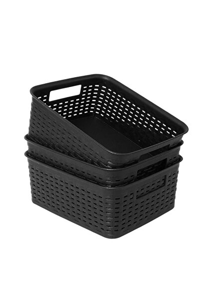 Generic Plastic Storage Baskets for Cabinets, Household Pantry Organization w...