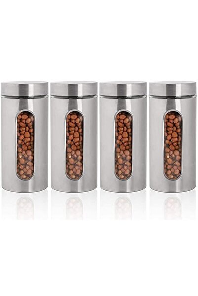 Generic مجموعة علب تخزين الطعام من الفولاذ المقاوم للصدأ من GGEROU مع نافذة ز...