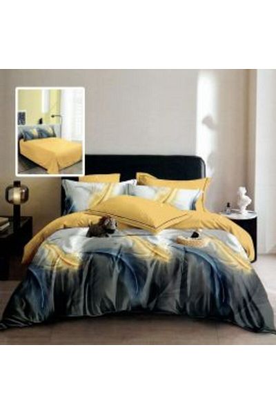 Ralex Economic Double Bed Linen Set Finet 6 Pieces + 2 Quilted Pillows 50 x 70 cm + Quilt 200 x 215 cm Spr