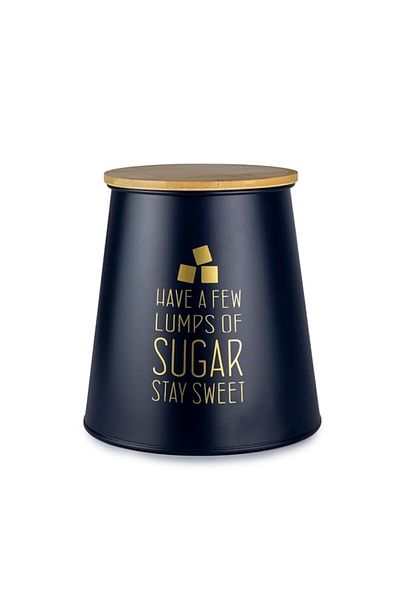 Generic Cuisine Art DIVA Sugar Canister with Bamboo Lid Premium Sugar Storage Container - Classic Sugar Cad