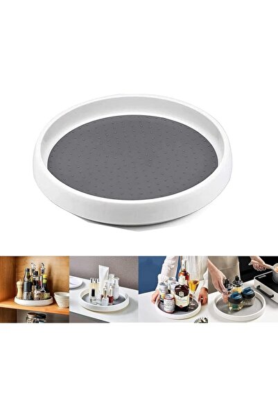 Generic Silk Route - Rotating Spice Rack, 360 Rotating Storage Rack Pantry Shelf, Home Lazy Turntable Tray