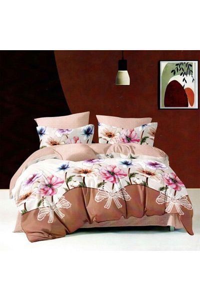 Ralex Economic Package Double Bed Linen Finet 6 Pieces + 2 Quilted Pillows 50 x 70 cm + Quilt 200 x 215 cm