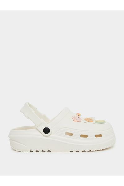 Styli Jibbitz Charms Round Toe Clogs