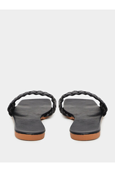 Take Two By Styli Solid Textured Weaving Flat Sandals