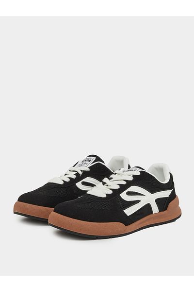 Styli Suede Look Lace Up Sneakers