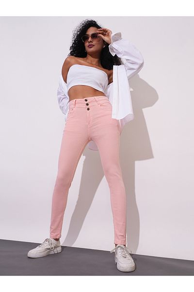 Globus By Styli Skinny Fit High-Rise Pure Cotton Jeans