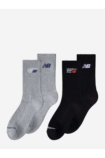 New Balance Pack of 2 - Embroidery Graphic Midcalf Socks