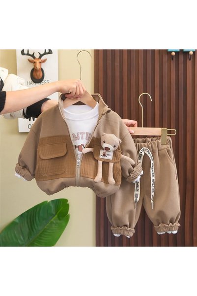 UniqueStore.ro Set de 3 piese Simeon Brownyear