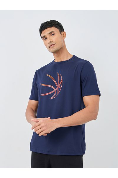 Styli Graphic Print Round Neck Regular Fit T-Shirt