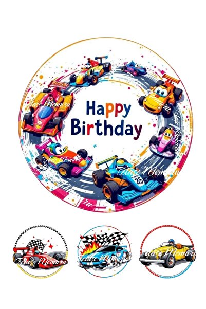 telaşe memuru سيارات سباق شيمس Mcqueen لتزيين الكيك، طباعة الكيك، نموذج ورقي ...