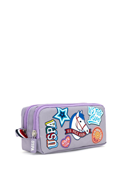 U.S. Polo Assn. Kız Çocuk Lila Grafik Baskılı Kalemlik 50315153-VR034