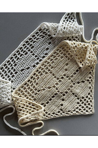 Zess store French Lace Crochet Bandana